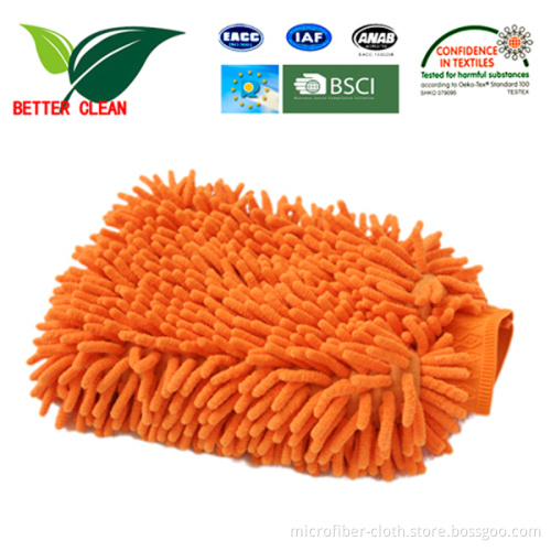 Microfiber Car Chenille Glove Double-Sided